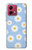 S3681 Daisy Flowers Pattern Hülle Schutzhülle Taschen für Motorola Moto G84