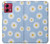 S3681 Daisy Flowers Pattern Hülle Schutzhülle Taschen für Motorola Moto G84
