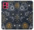 S3702 Moon and Sun Hülle Schutzhülle Taschen für Motorola Moto G84