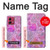 S3710 Pink Love Heart Hülle Schutzhülle Taschen für Motorola Moto G84