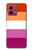 S3887 Lesbian Pride Flag Hülle Schutzhülle Taschen für Motorola Moto G84