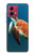 S3899 Sea Turtle Hülle Schutzhülle Taschen für Motorola Moto G84