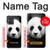 S1072 Panda Bear Hülle Schutzhülle Taschen für Motorola Moto G54