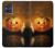 S1083 Pumpkin Spider Candles Halloween Hülle Schutzhülle Taschen für Motorola Moto G54