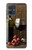 S1316 Grapes Bottle and Glass of Red Wine Hülle Schutzhülle Taschen für Motorola Moto G54