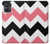 S1849 Pink Black Chevron Zigzag Hülle Schutzhülle Taschen für Motorola Moto G54