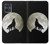 S1981 Wolf Howling at The Moon Hülle Schutzhülle Taschen für Motorola Moto G54