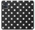 S2299 Black Polka Dots Hülle Schutzhülle Taschen für Motorola Moto G54