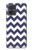 S2345 Navy Blue Shavron Zig Zag Pattern Hülle Schutzhülle Taschen für Motorola Moto G54