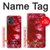 S2480 Tie Dye Red Hülle Schutzhülle Taschen für Motorola Moto G54
