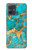 S2906 Aqua Turquoise Stone Hülle Schutzhülle Taschen für Motorola Moto G54
