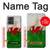 S2976 Wales Football Soccer Flag Hülle Schutzhülle Taschen für Motorola Moto G54