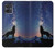 S3555 Wolf Howling Million Star Hülle Schutzhülle Taschen für Motorola Moto G54