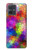 S3677 Colorful Brick Mosaics Hülle Schutzhülle Taschen für Motorola Moto G54