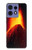 S0745 Volcano Lava Hülle Schutzhülle Taschen für Motorola Edge 50 Pro