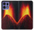S0745 Volcano Lava Hülle Schutzhülle Taschen für Motorola Edge 50 Pro
