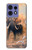 S1292 Dusty Elephant Egrets Hülle Schutzhülle Taschen für Motorola Edge 50 Pro
