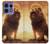 S1957 Lion Aslan Hülle Schutzhülle Taschen für Motorola Edge 50 Pro