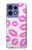 S2214 Pink Lips Kisses Hülle Schutzhülle Taschen für Motorola Edge 50 Pro