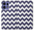 S2345 Navy Blue Shavron Zig Zag Pattern Hülle Schutzhülle Taschen für Motorola Edge 50 Pro