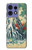 S2491 Hokusai Kirifuri Waterfall at Kurokami Hülle Schutzhülle Taschen für Motorola Edge 50 Pro