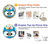 S2521 Cute Nerd Owl Cartoon Hülle Schutzhülle Taschen für Motorola Edge 50 Pro