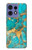 S2906 Aqua Turquoise Stone Hülle Schutzhülle Taschen für Motorola Edge 50 Pro