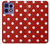 S2951 Red Polka Dots Hülle Schutzhülle Taschen für Motorola Edge 50 Pro