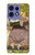 S3138 Cute Baby Sloth Paint Hülle Schutzhülle Taschen für Motorola Edge 50 Pro