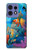 S3227 Underwater World Cartoon Hülle Schutzhülle Taschen für Motorola Edge 50 Pro