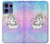 S3256 Cute Unicorn Cartoon Hülle Schutzhülle Taschen für Motorola Edge 50 Pro