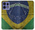 S3297 Brazil Flag Vintage Football Graphic Hülle Schutzhülle Taschen für Motorola Edge 50 Pro