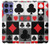 S3463 Poker Card Suit Hülle Schutzhülle Taschen für Motorola Edge 50 Pro
