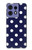 S3533 Blue Polka Dot Hülle Schutzhülle Taschen für Motorola Edge 50 Pro