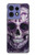 S3582 Purple Sugar Skull Hülle Schutzhülle Taschen für Motorola Edge 50 Pro