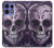 S3582 Purple Sugar Skull Hülle Schutzhülle Taschen für Motorola Edge 50 Pro