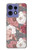 S3716 Rose Floral Pattern Hülle Schutzhülle Taschen für Motorola Edge 50 Pro