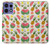 S3883 Fruit Pattern Hülle Schutzhülle Taschen für Motorola Edge 50 Pro