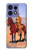 S0772 Cowboy Western Hülle Schutzhülle Taschen für Motorola Edge 50 Fusion