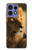 S1046 Lion King of Forest Hülle Schutzhülle Taschen für Motorola Edge 50 Fusion