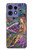 S1240 Bali Painting Hülle Schutzhülle Taschen für Motorola Edge 50 Fusion