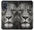 S1352 Lion Face Hülle Schutzhülle Taschen für Motorola Edge 50 Fusion
