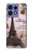 S2211 Paris Postcard Eiffel Tower Hülle Schutzhülle Taschen für Motorola Edge 50 Fusion