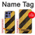 S2231 Yellow and Black Line Hazard Striped Hülle Schutzhülle Taschen für Motorola Edge 50 Fusion