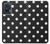 S2299 Black Polka Dots Hülle Schutzhülle Taschen für Motorola Edge 50 Fusion