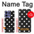 S2299 Black Polka Dots Hülle Schutzhülle Taschen für Motorola Edge 50 Fusion