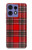 S2374 Tartan Red Pattern Hülle Schutzhülle Taschen für Motorola Edge 50 Fusion