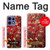 S2414 Red Blossoming Almond Tree Van Gogh Hülle Schutzhülle Taschen für Motorola Edge 50 Fusion