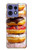 S2431 Fancy Sweet Donuts Hülle Schutzhülle Taschen für Motorola Edge 50 Fusion