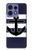 S2758 Anchor Navy Hülle Schutzhülle Taschen für Motorola Edge 50 Fusion